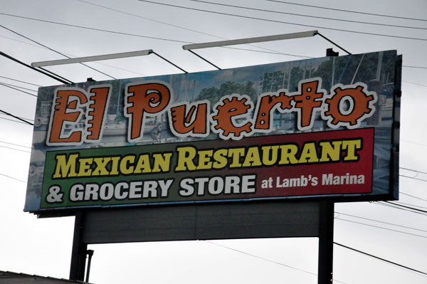El Puerto Mexican Restaurant sign